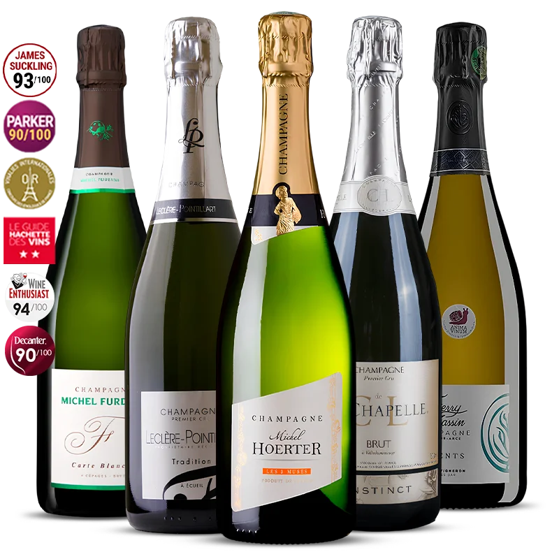 Pack 5 Champagne de Vignerons