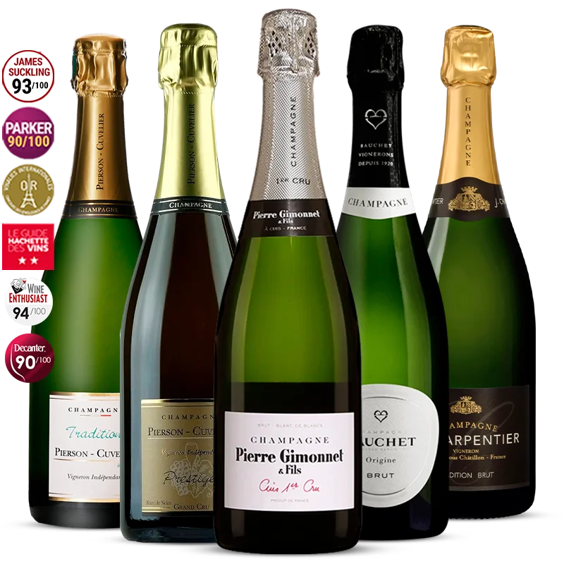 Pack 5 Champagne de Vignerons